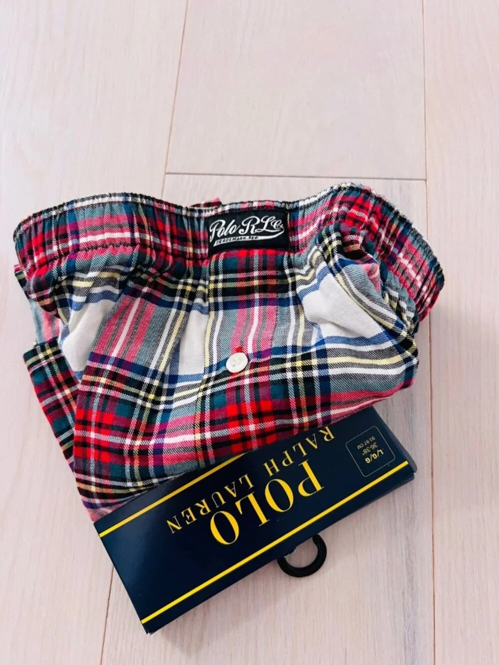 Polo Ralph Lauren Plaid Check Boxers  ( L )